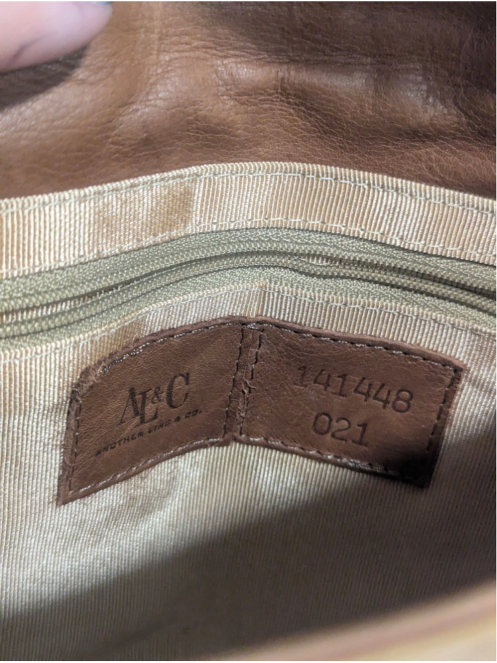 Another Line & Co Brown Ostrich Leather Shoulder Bag - Picture 8 of 14